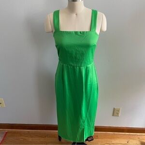 Francesca’s x Blue Rain Midi Length Kelly Green Dress- Size Small- NWT